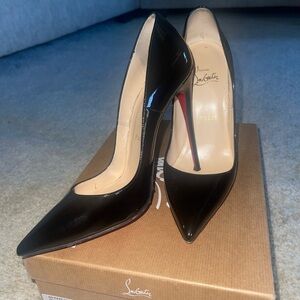 Christian Louboutin “So Kate” Black Patent Heels
